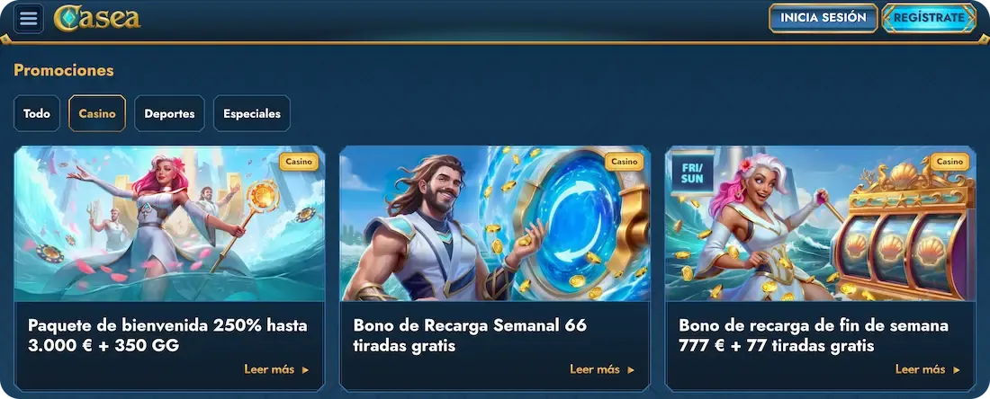 casino bonos del casino casea