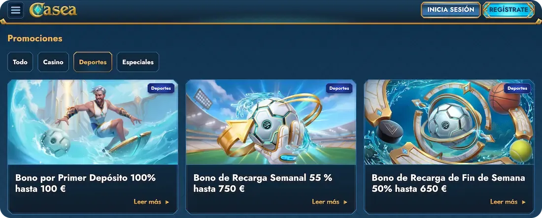 deportes del casino casea